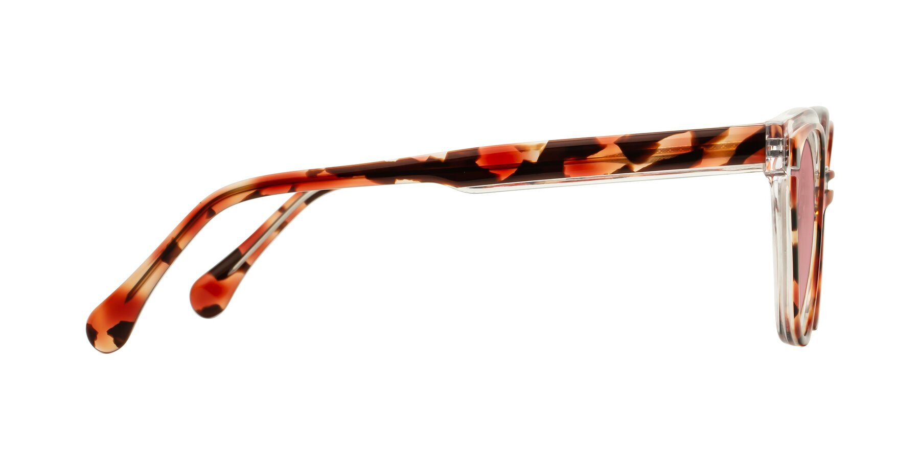 Side of Forest in Vermillion Tortoise with Medium Garnet Tinted Lenses