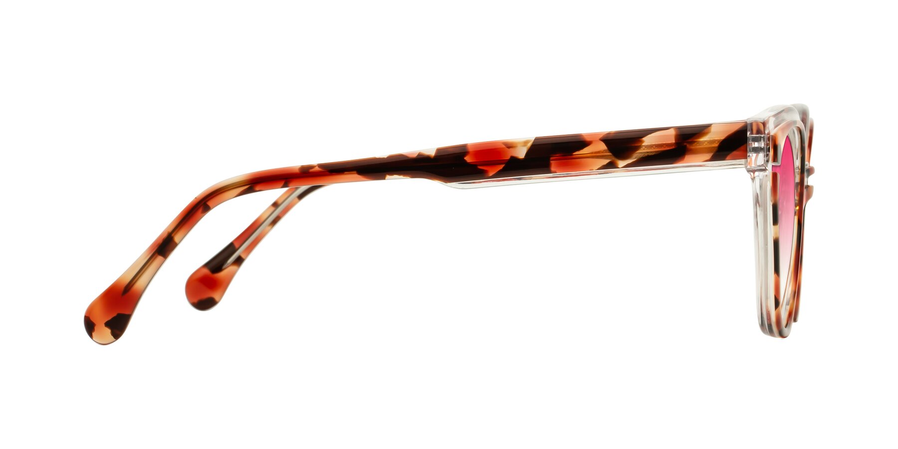 Side of Forest in Vermillion Tortoise with Pink Gradient Lenses