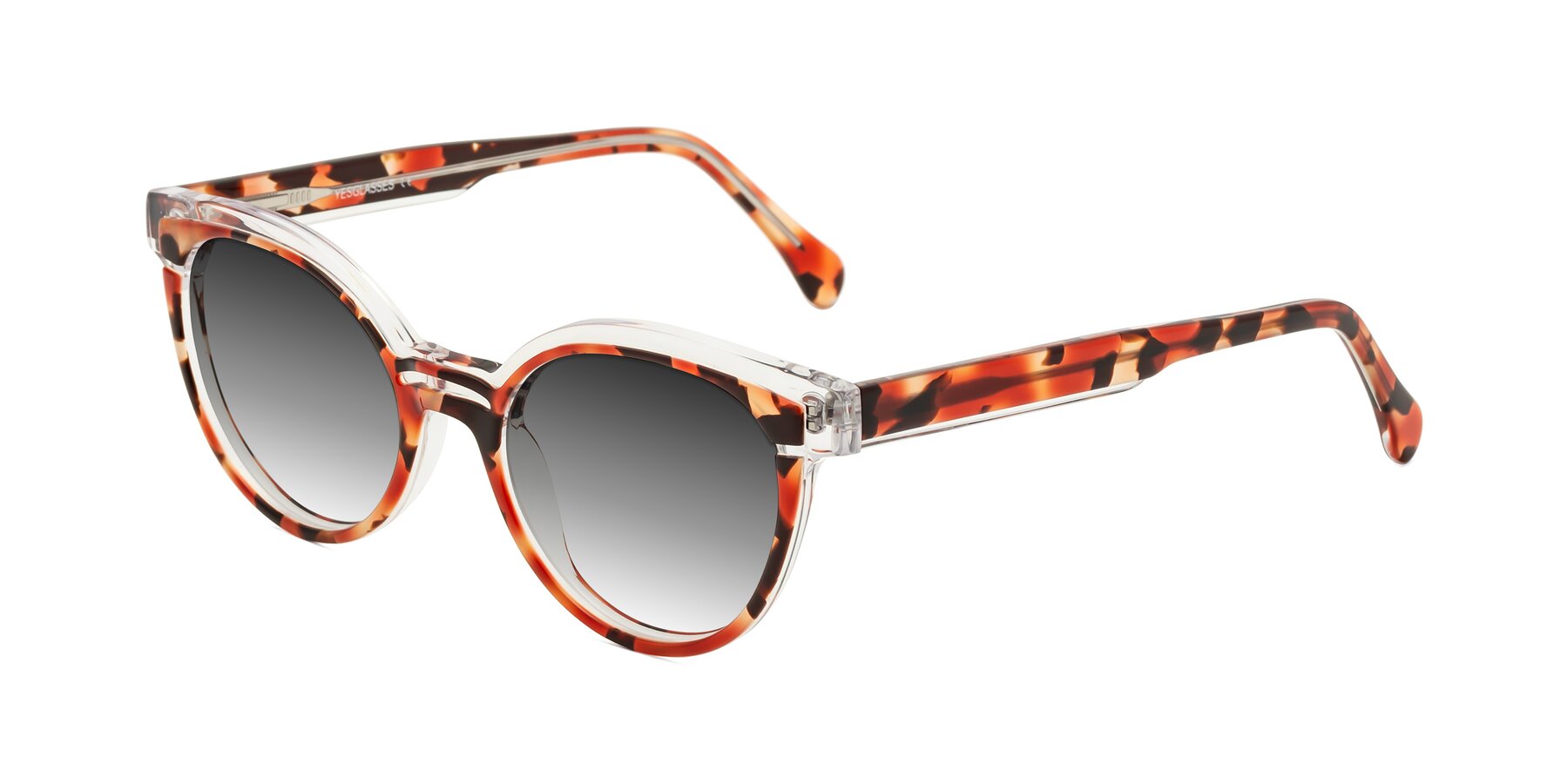 Angle of Forest in Vermillion Tortoise with Gray Gradient Lenses