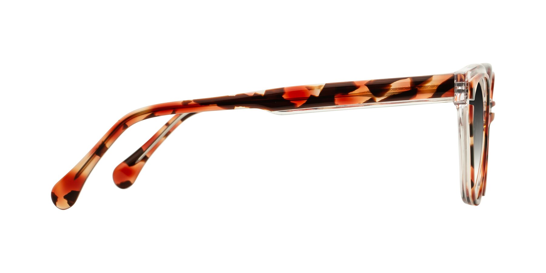 Side of Forest in Vermillion Tortoise with Gray Gradient Lenses