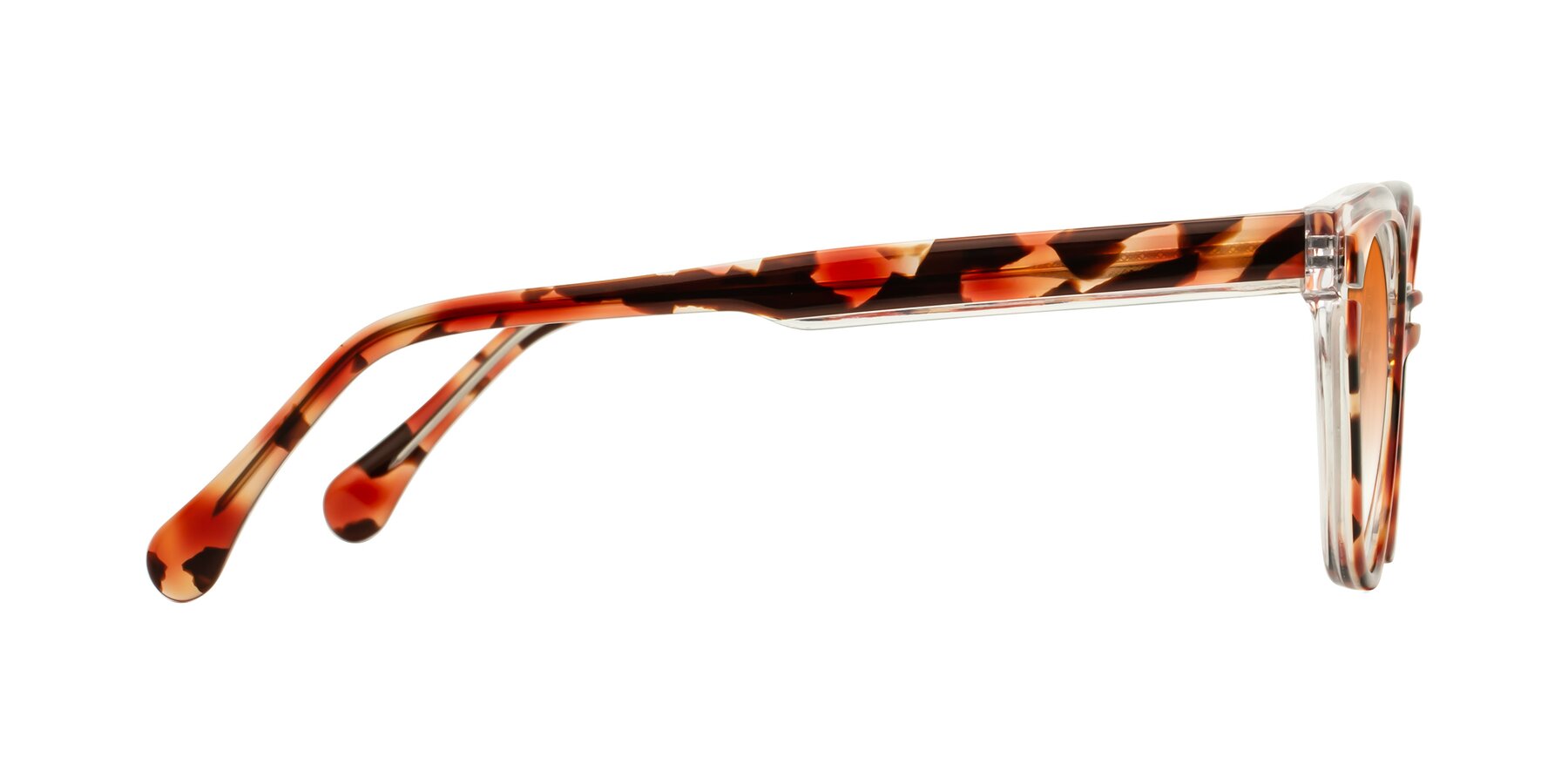 Side of Forest in Vermillion Tortoise with Orange Gradient Lenses