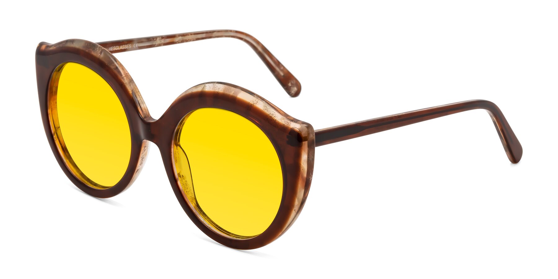Angle of Ring in Brown with Yellow Tinted Lenses