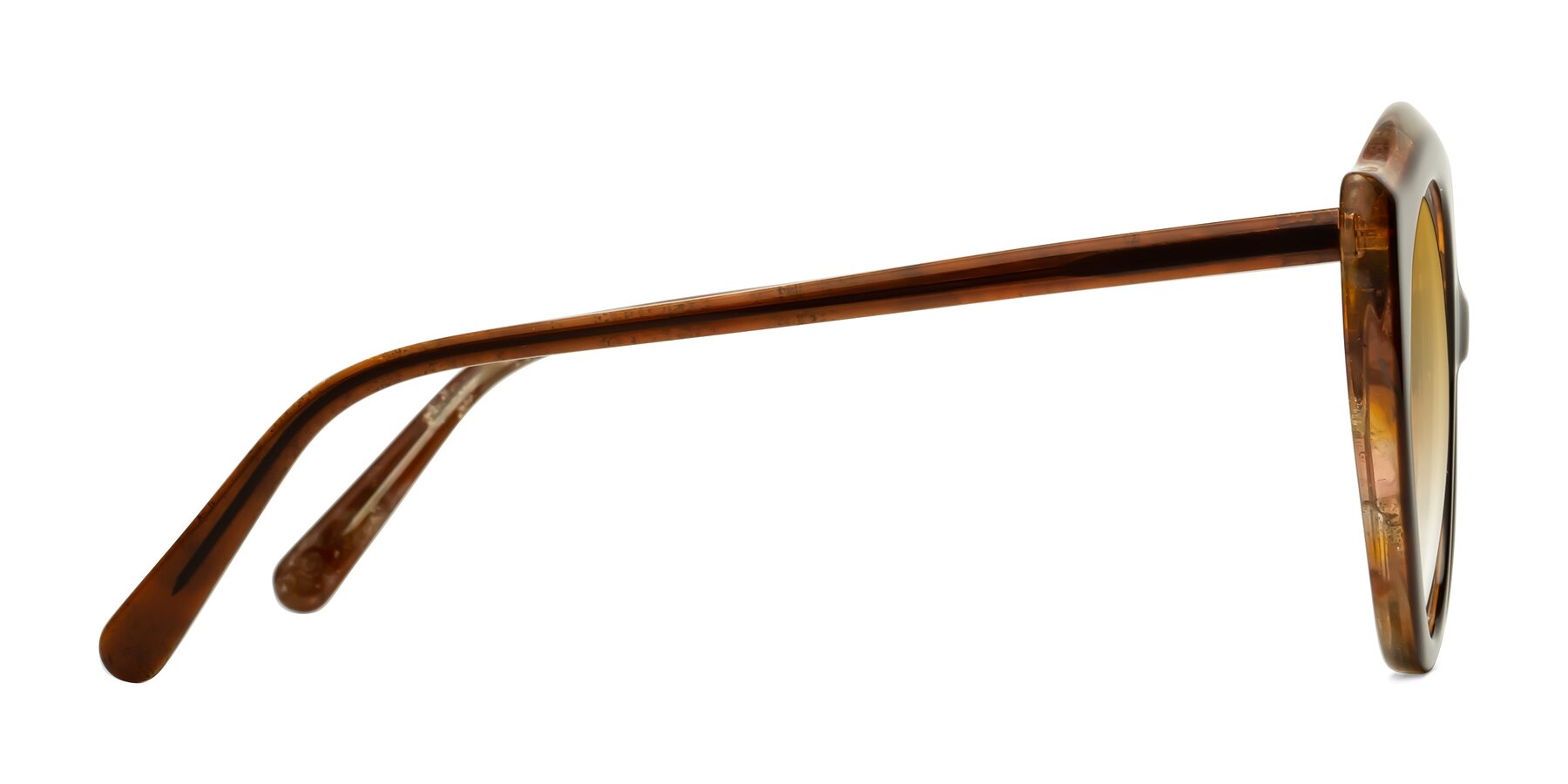 Side of Ring in Brown with Champagne Gradient Lenses