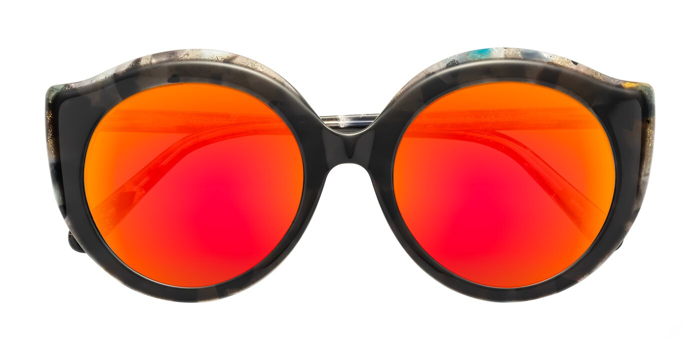Ring - Dark Gray Flash Mirrored Sunglasses