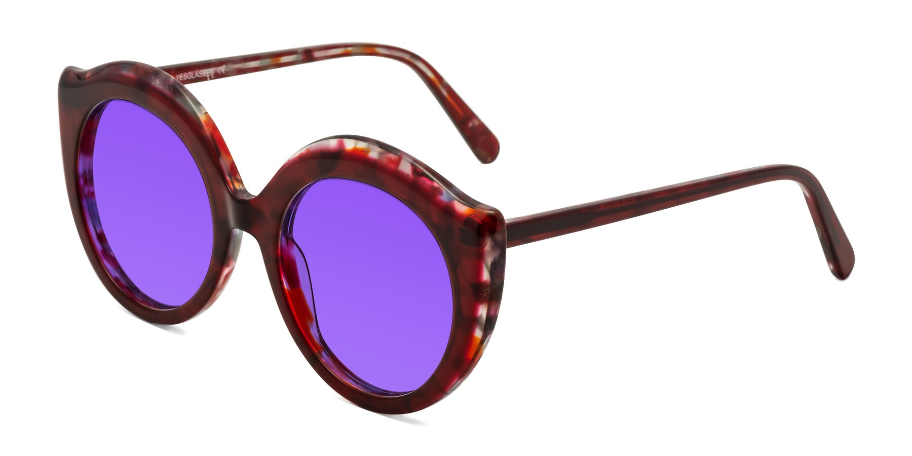 Angle of Ring in Wine with Purple Tinted Lenses