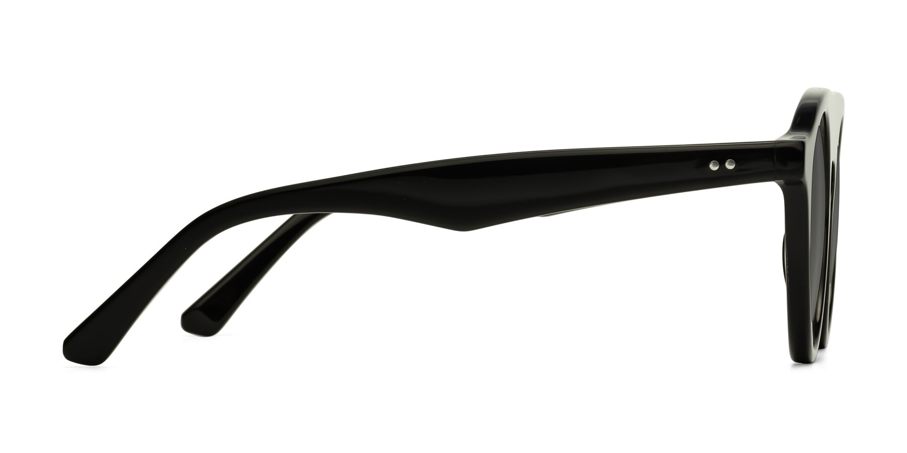 Side of Band in Black with Medium Gray Tinted Lenses