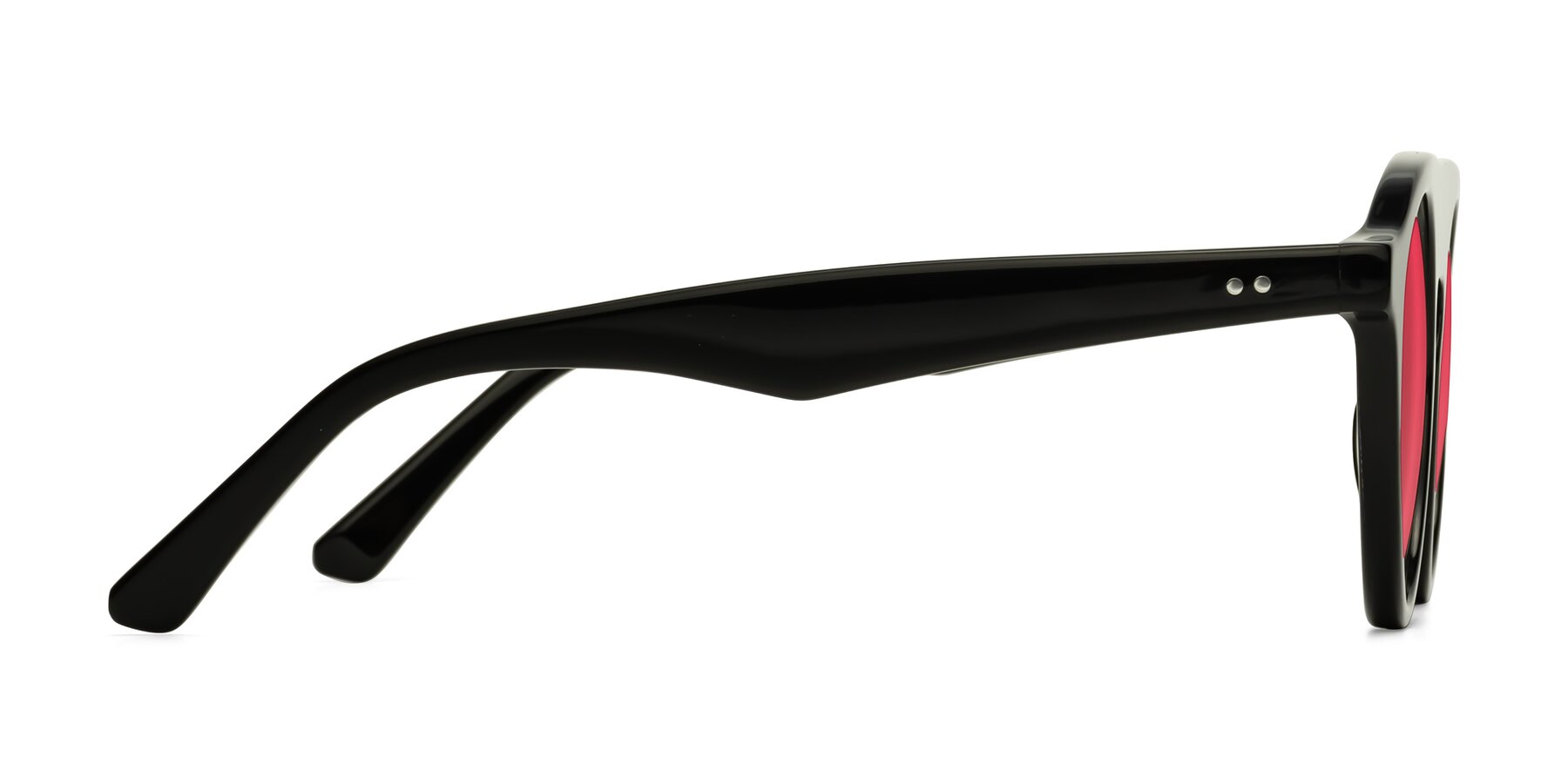Side of Band in Black with Red Tinted Lenses