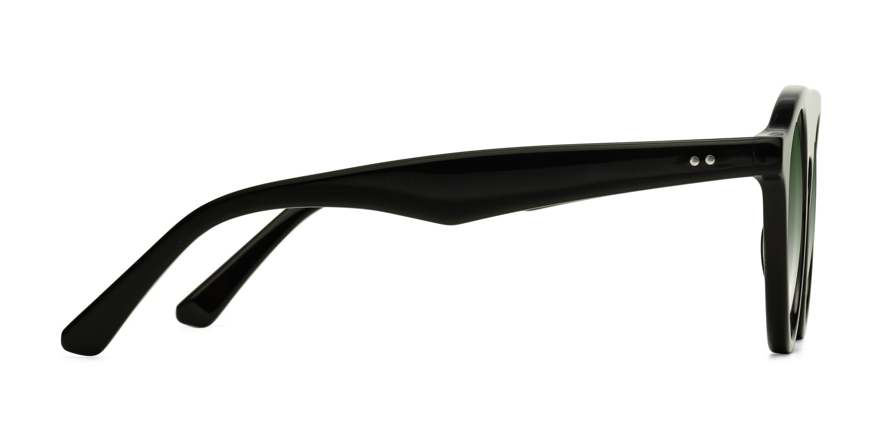Side of Band in Black with Green Gradient Lenses
