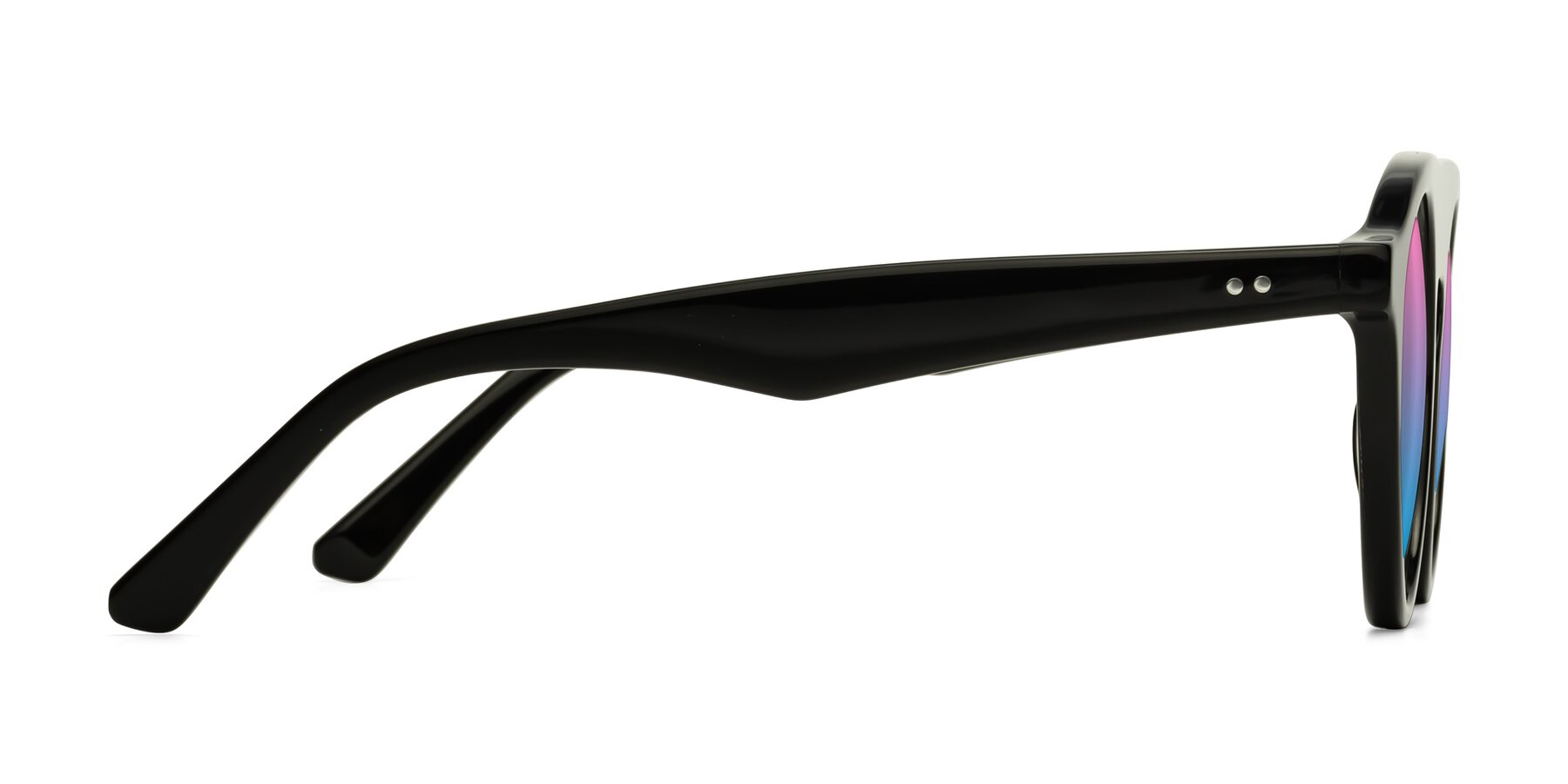 Side of Band in Black with Pink / Blue Gradient Lenses