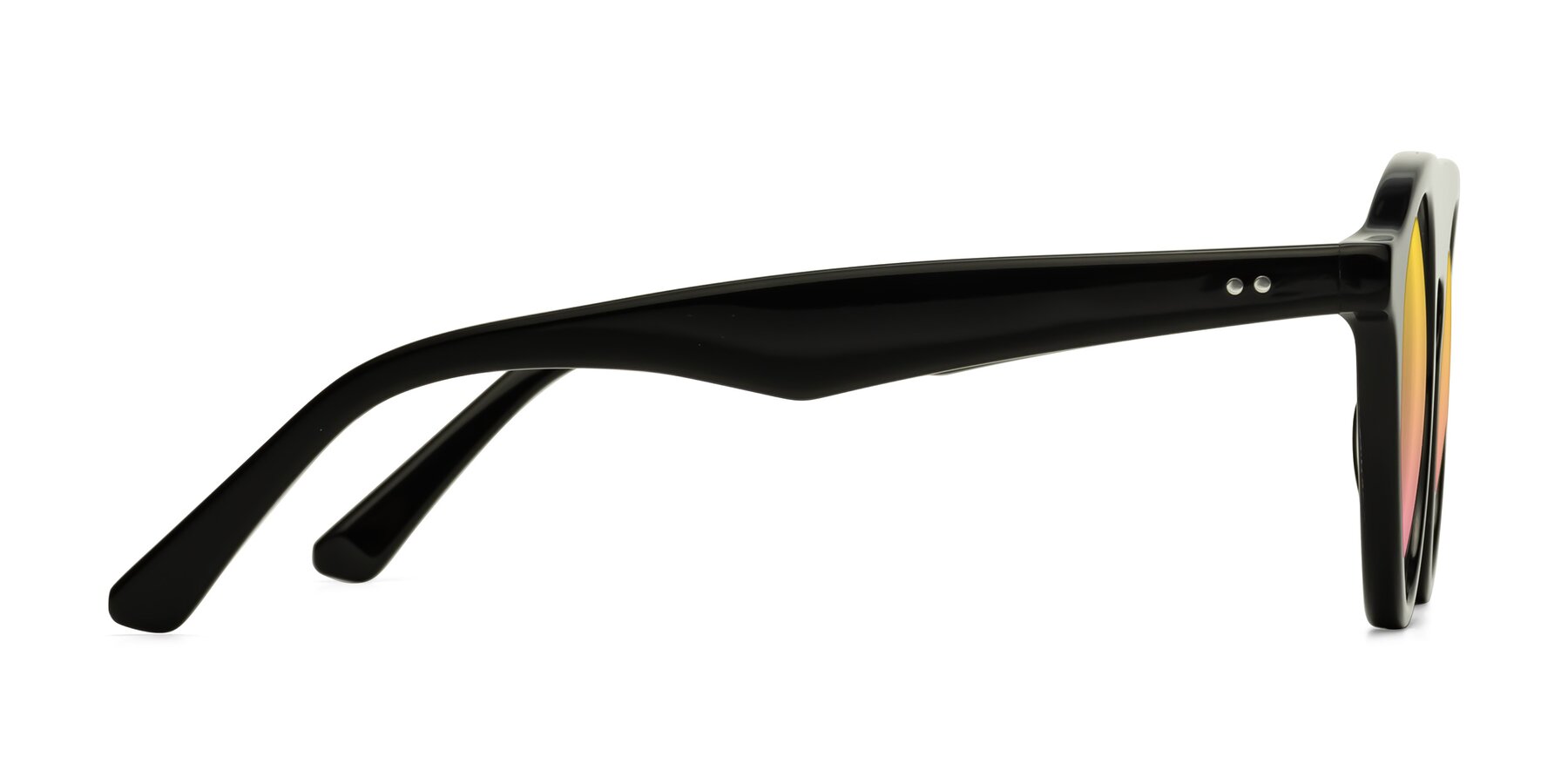 Side of Band in Black with Yellow / Pink Gradient Lenses