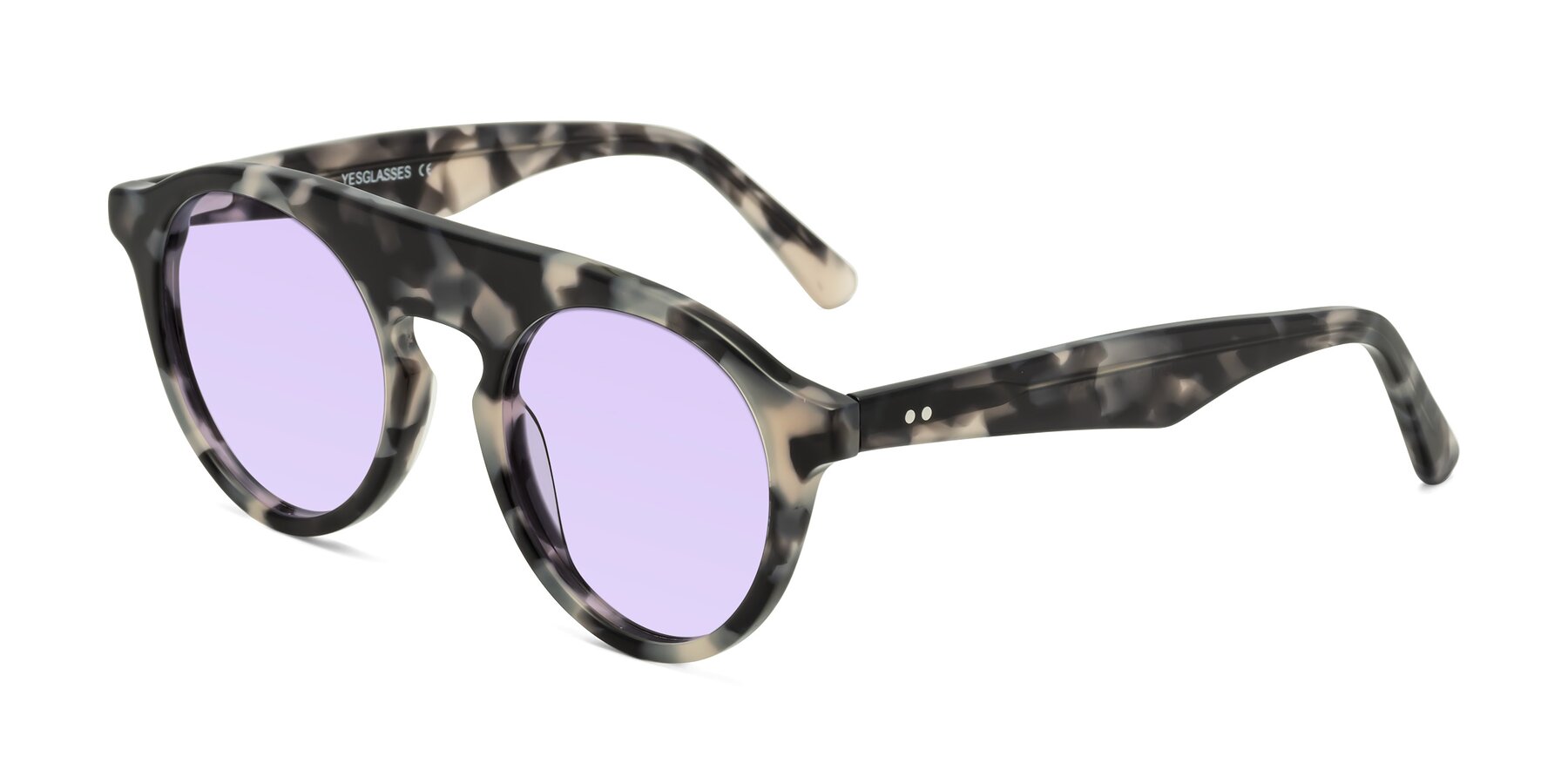 Angle of Band in Ivory Tortoise with Light Purple Tinted Lenses