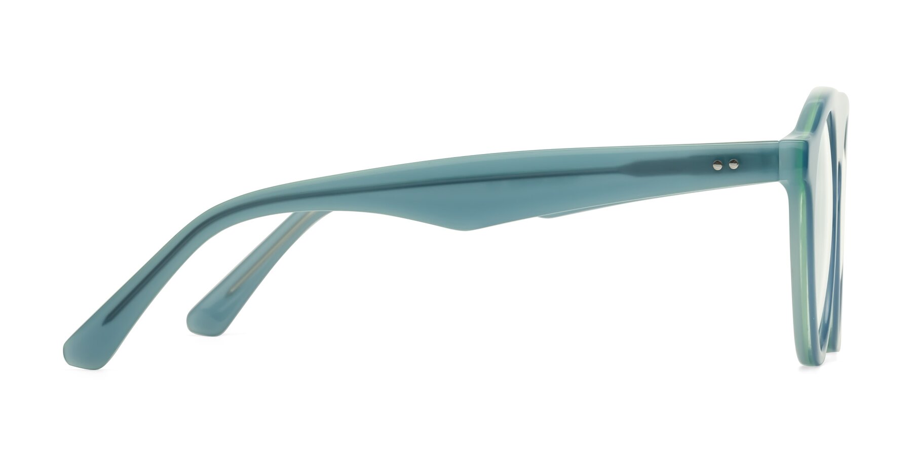 Side of Band in Haze Blue with Clear Eyeglass Lenses