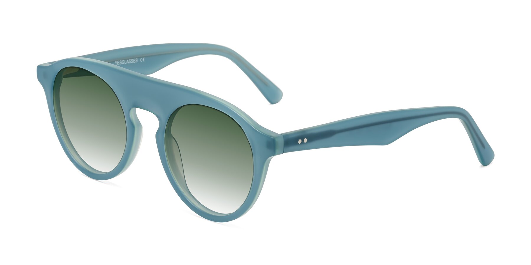 Angle of Band in Haze Blue with Green Gradient Lenses