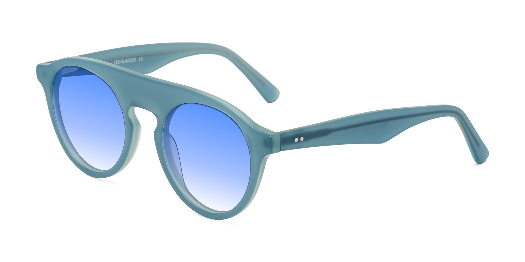 Angle of Band in Haze Blue with Blue Gradient Lenses