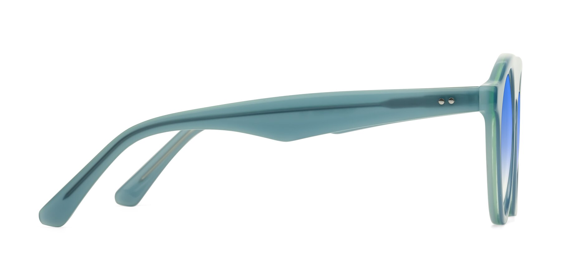 Side of Band in Haze Blue with Blue Gradient Lenses