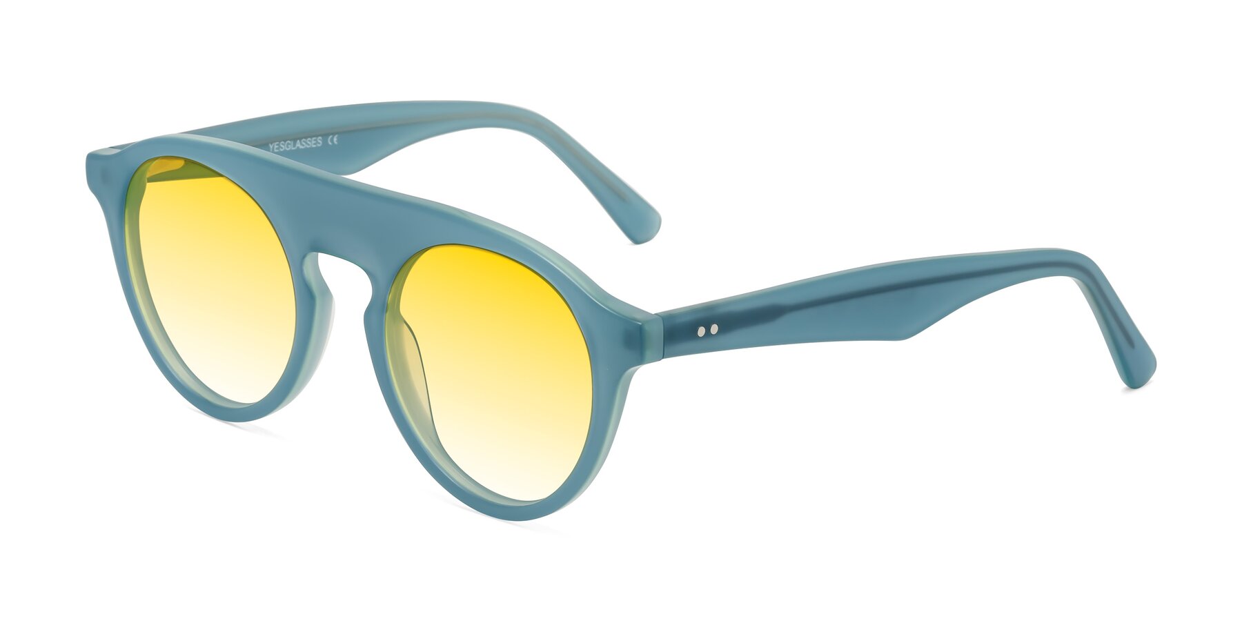 Angle of Band in Haze Blue with Yellow Gradient Lenses