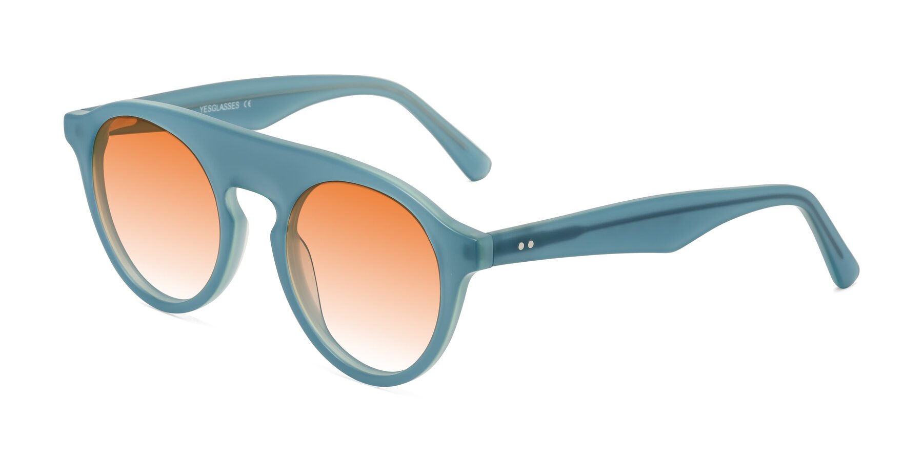 Angle of Band in Haze Blue with Orange Gradient Lenses