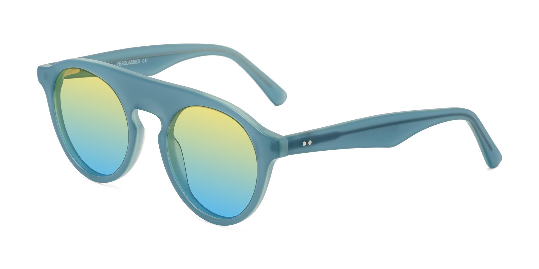 Angle of Band in Haze Blue with Yellow / Blue Gradient Lenses