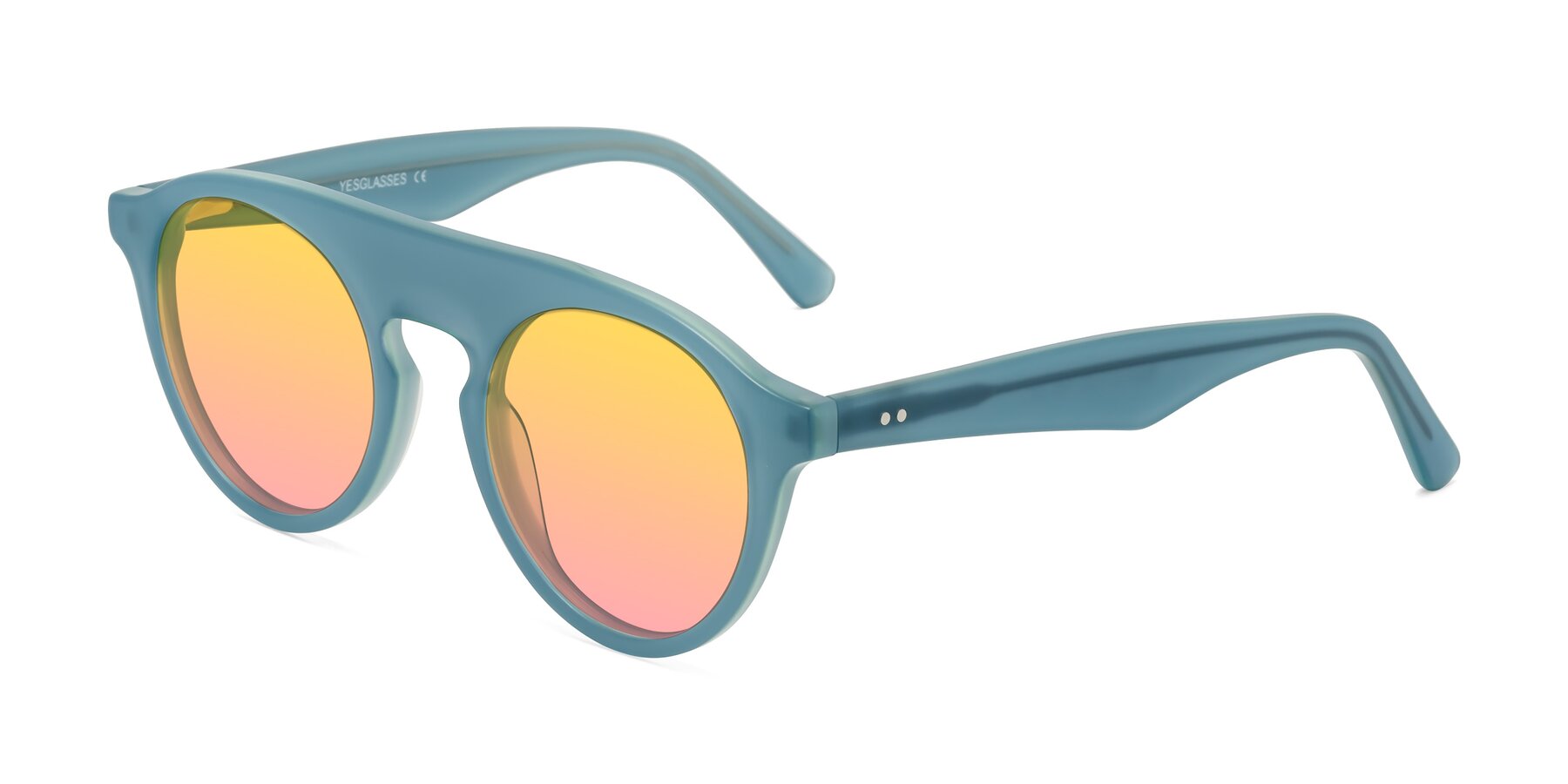 Angle of Band in Haze Blue with Yellow / Pink Gradient Lenses