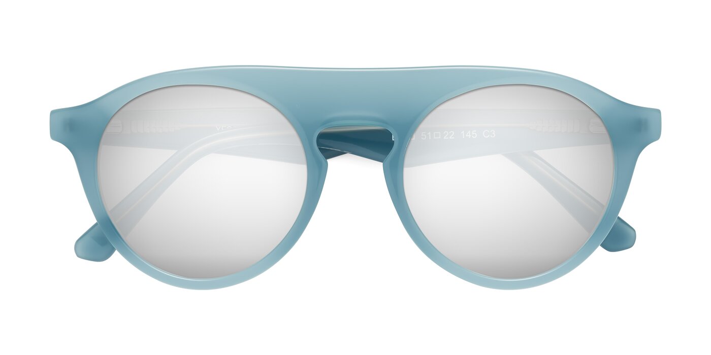 Band - Haze Blue Flash Mirrored Sunglasses