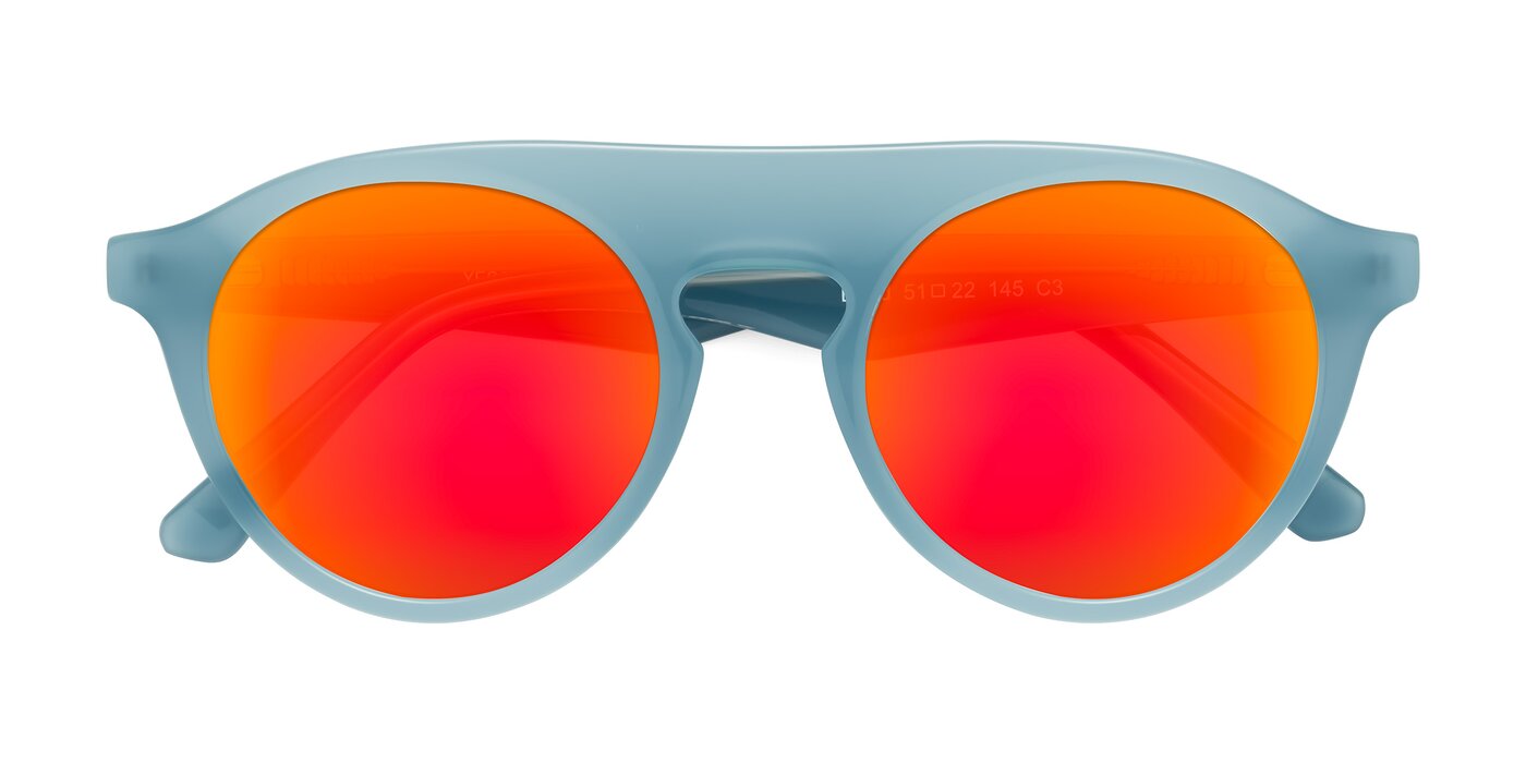 Band - Haze Blue Flash Mirrored Sunglasses