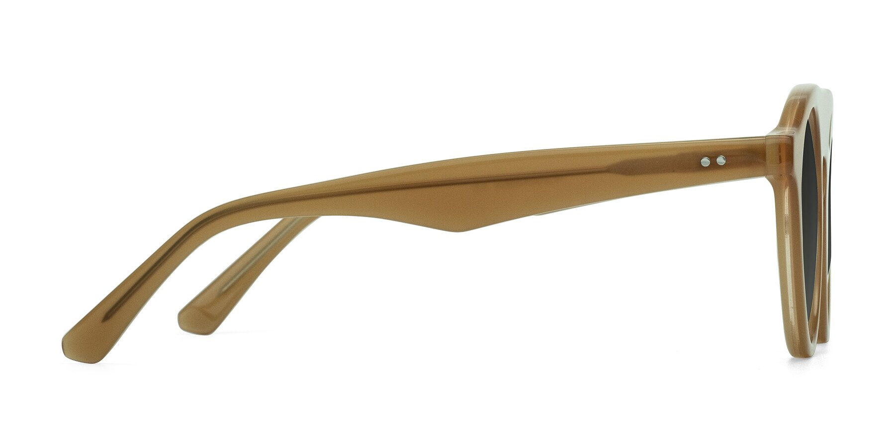 Side of Band in Caramel with Gray Tinted Lenses