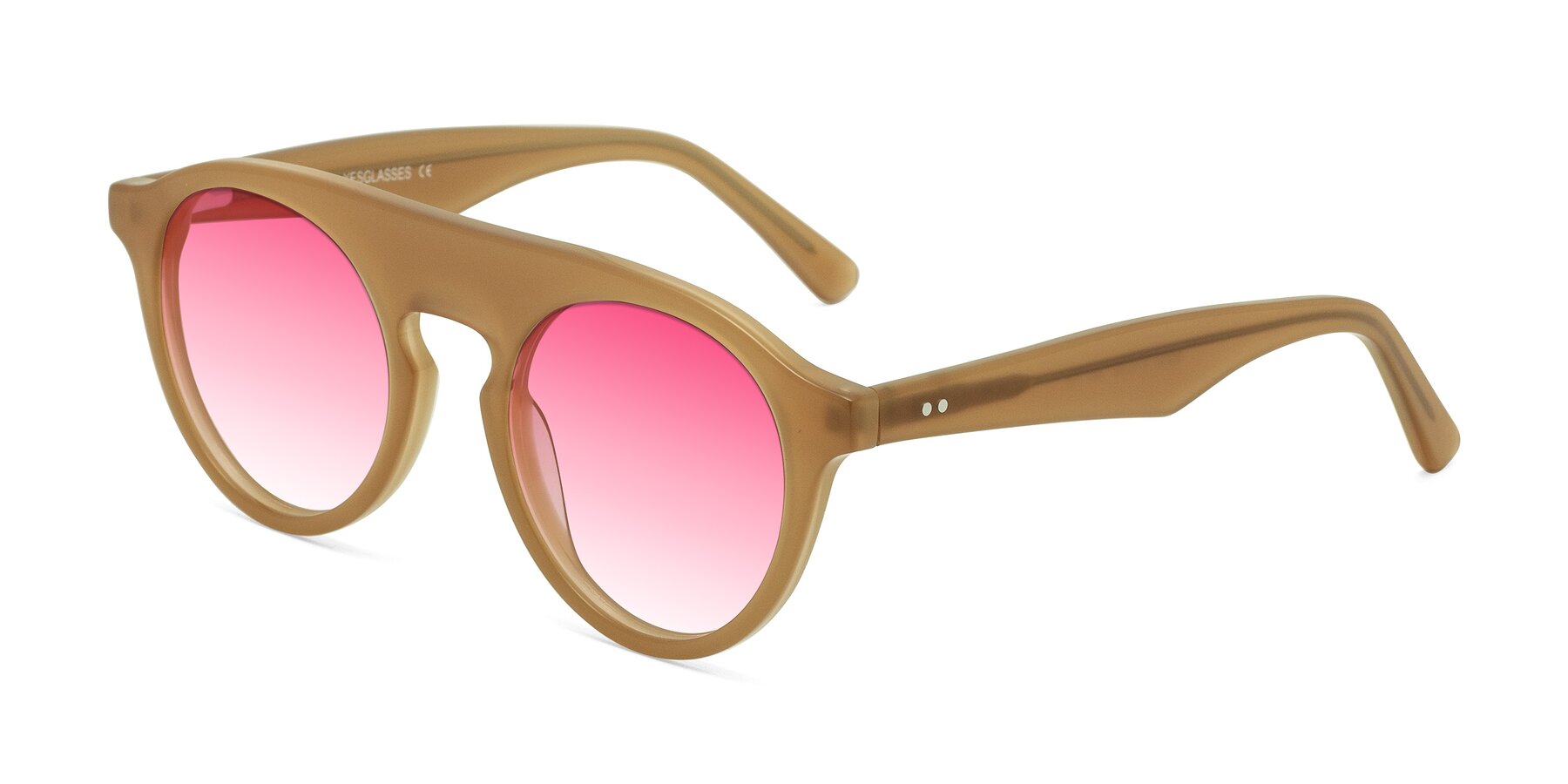 Angle of Band in Caramel with Pink Gradient Lenses