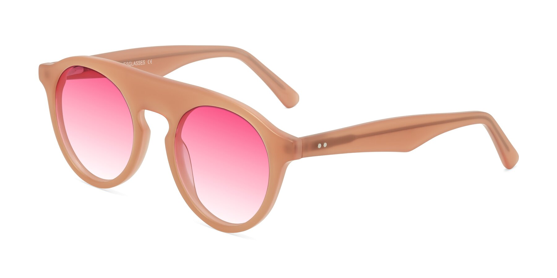 Angle of Band in Peach with Pink Gradient Lenses