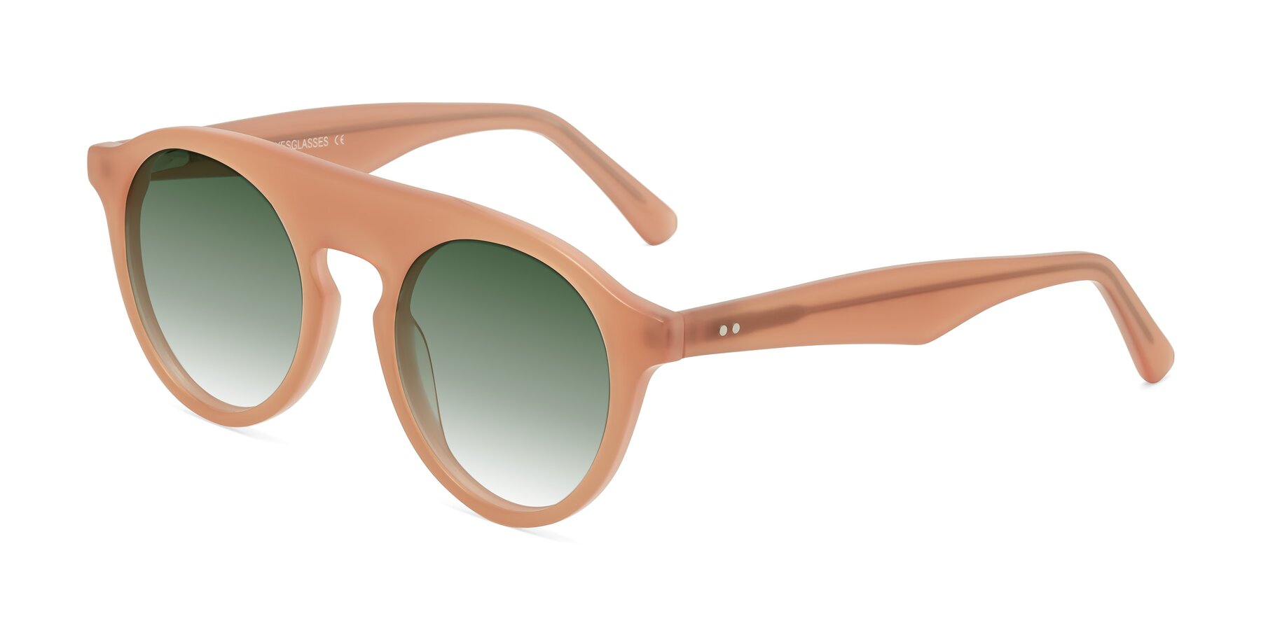 Angle of Band in Peach with Green Gradient Lenses