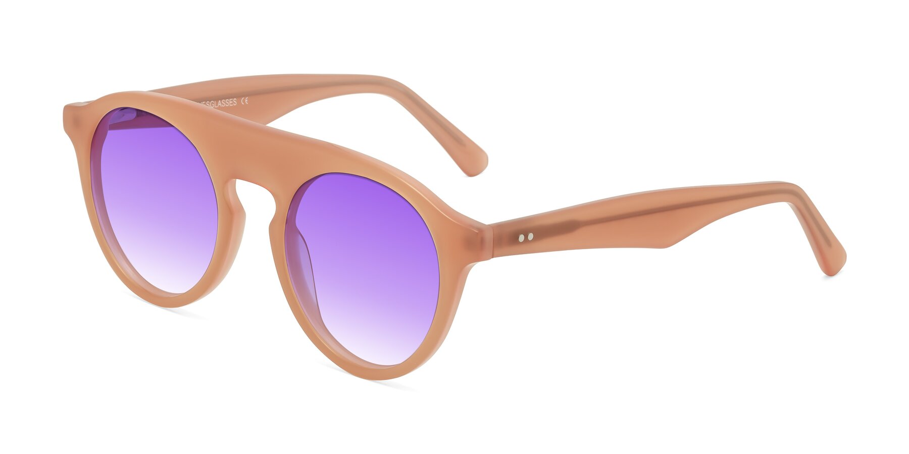 Angle of Band in Peach with Purple Gradient Lenses