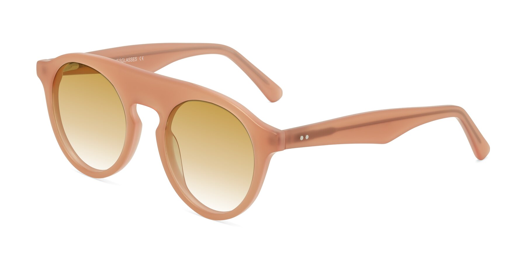 Angle of Band in Peach with Champagne Gradient Lenses