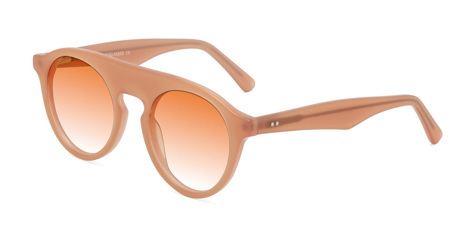 Angle of Band in Peach with Orange Gradient Lenses