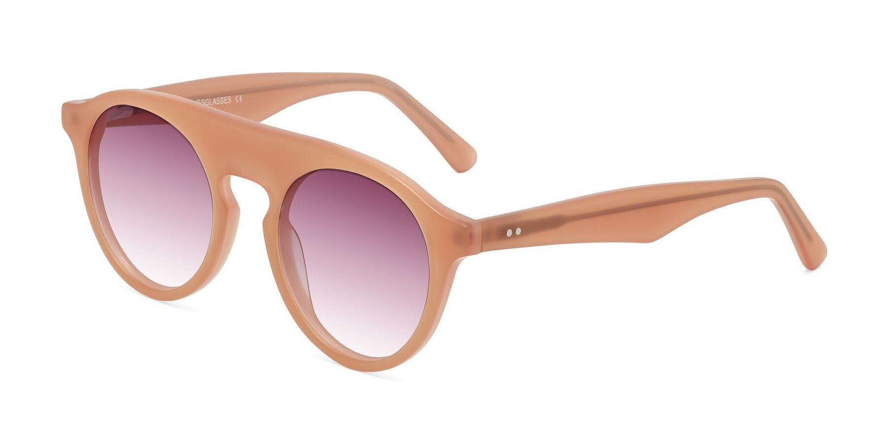 Angle of Band in Peach with Wine Gradient Lenses