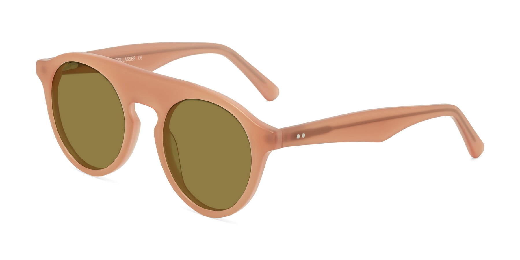 Angle of Band in Peach with Brown Polarized Lenses