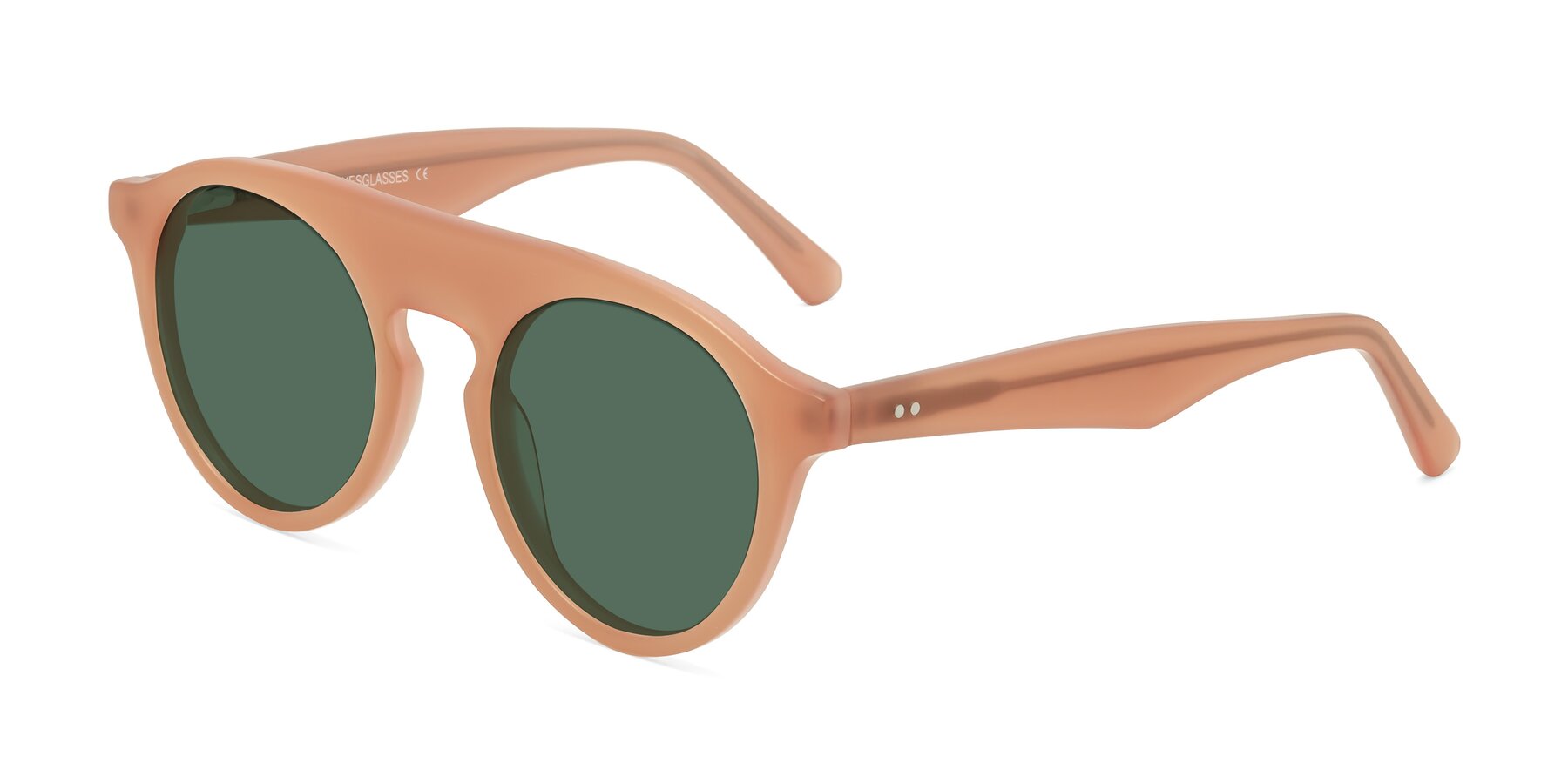 Angle of Band in Peach with Green Polarized Lenses