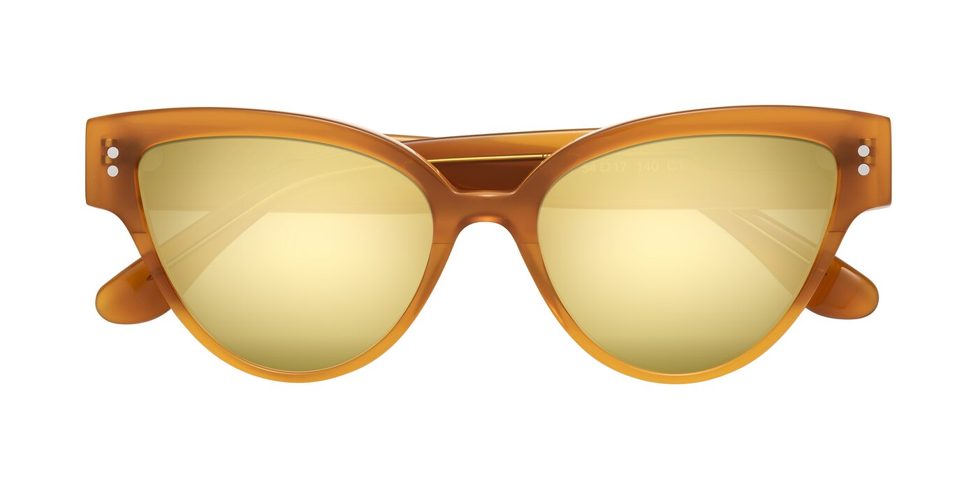 Coho - Pumpkin Flash Mirrored Sunglasses