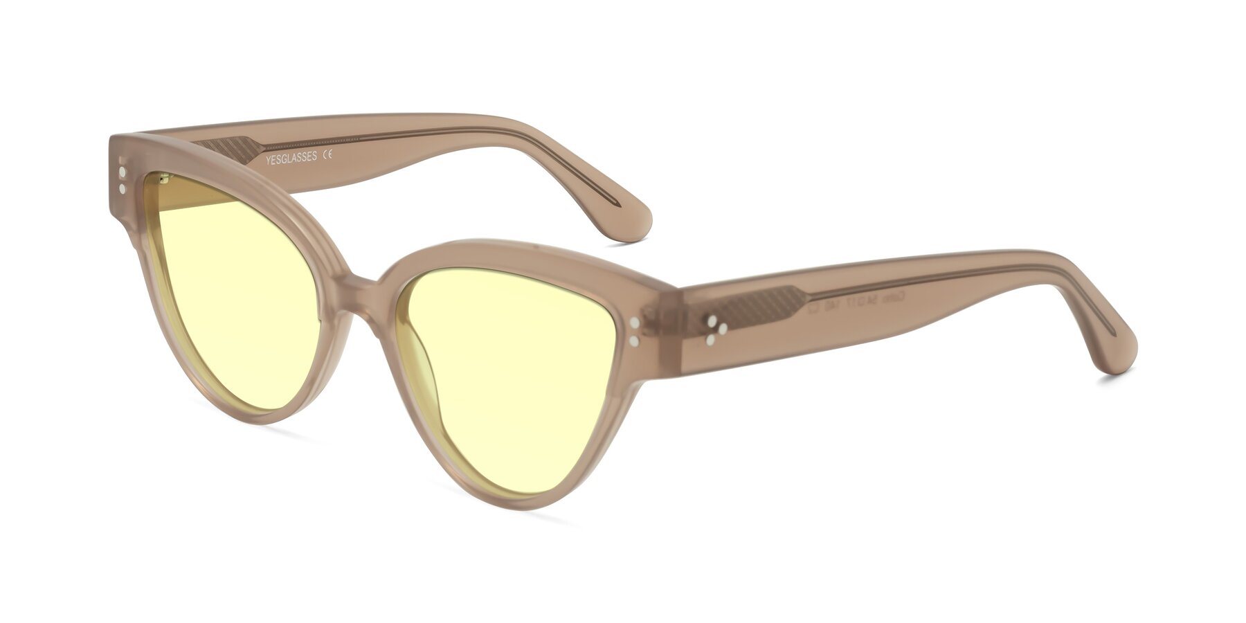 Angle of Coho in Taupe with Light Yellow Tinted Lenses