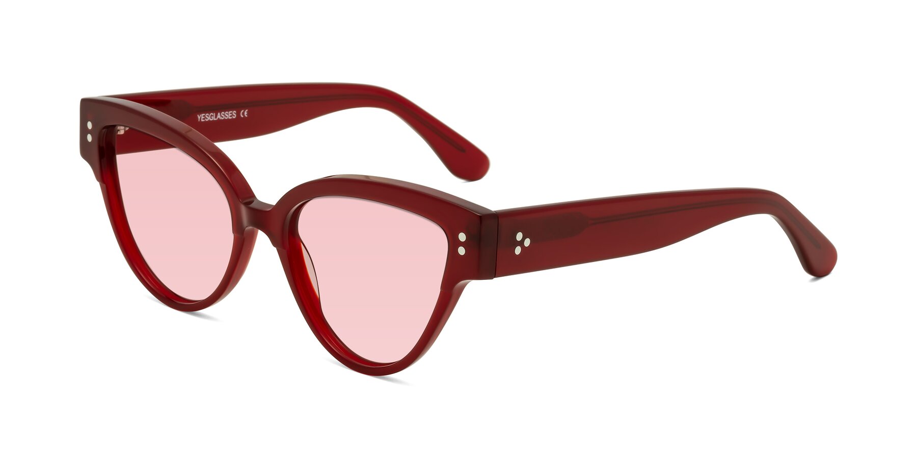 Angle of Coho in Wine with Light Garnet Tinted Lenses