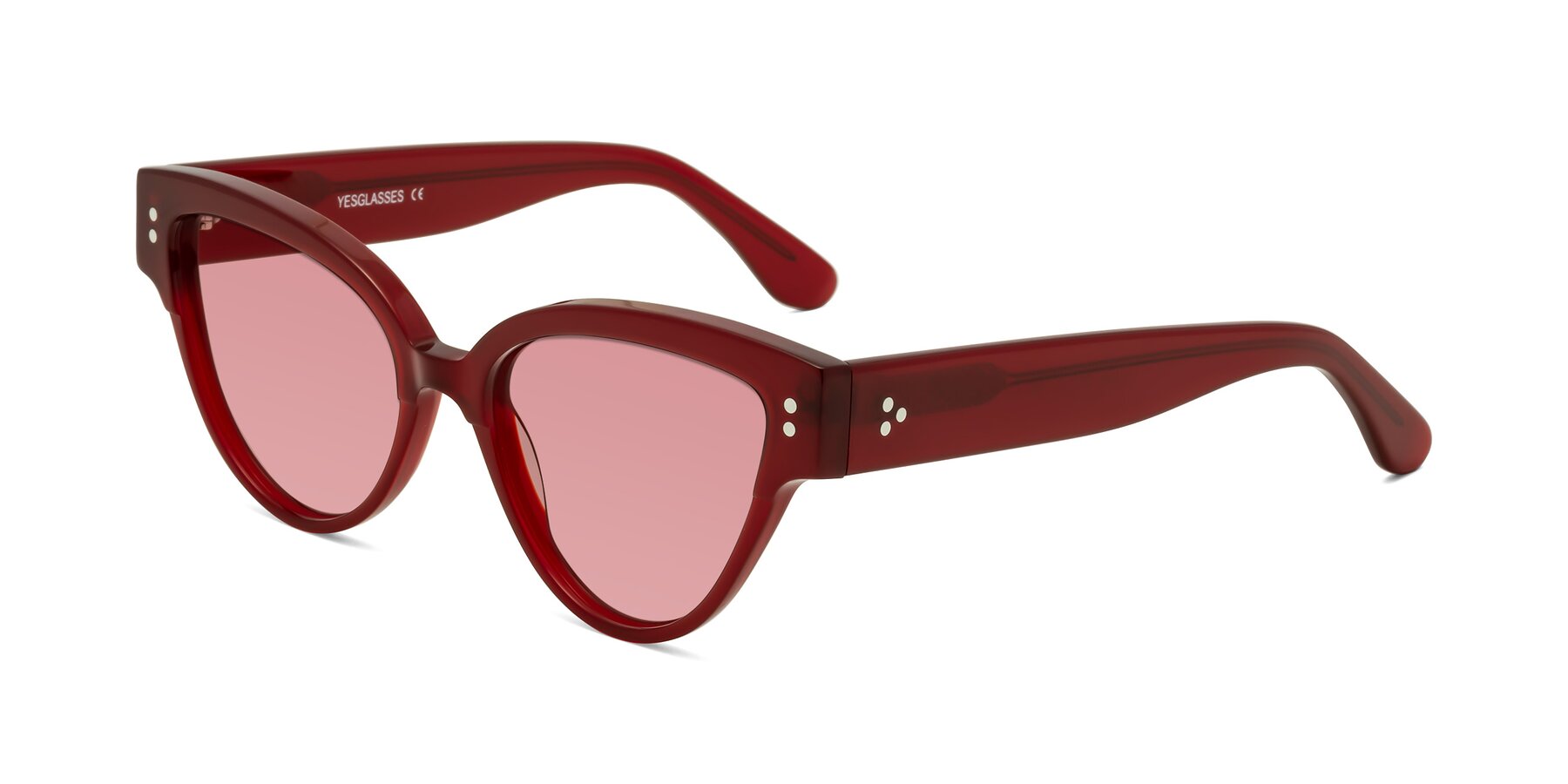 Angle of Coho in Wine with Medium Garnet Tinted Lenses