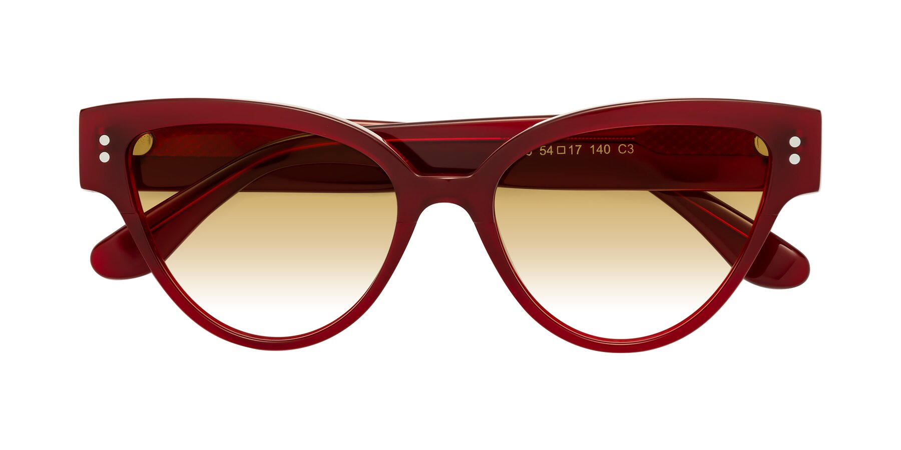 Folded Front of Coho in Wine with Champagne Gradient Lenses