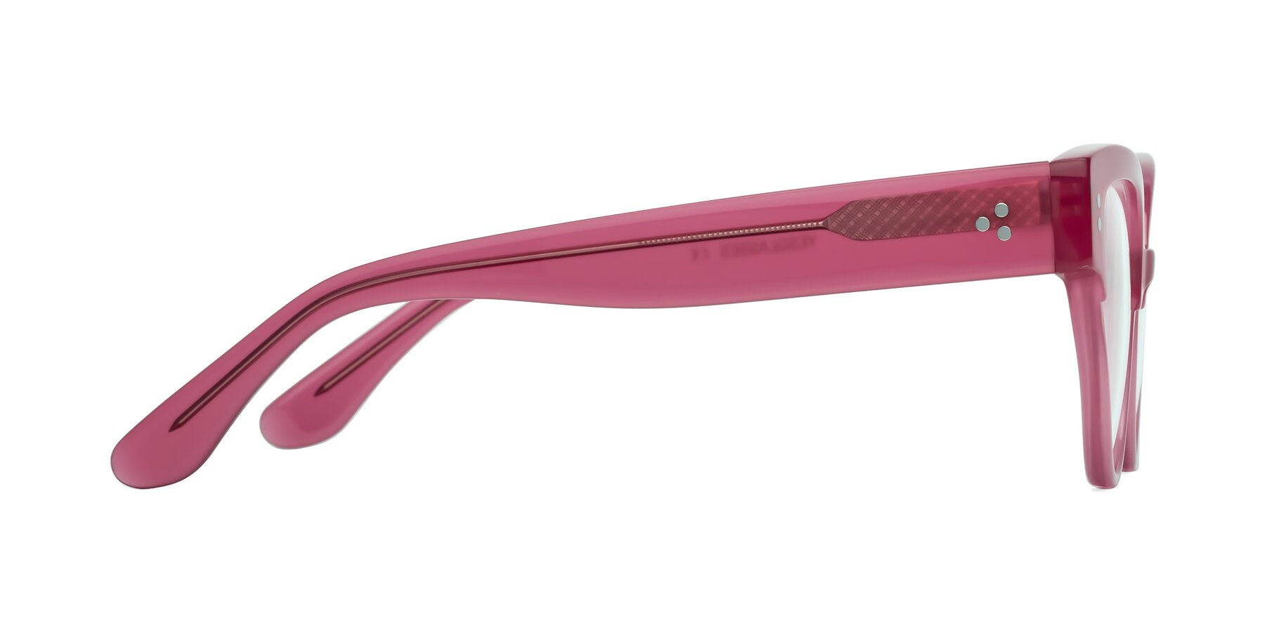 Side of Coho in Pink with Clear Eyeglass Lenses