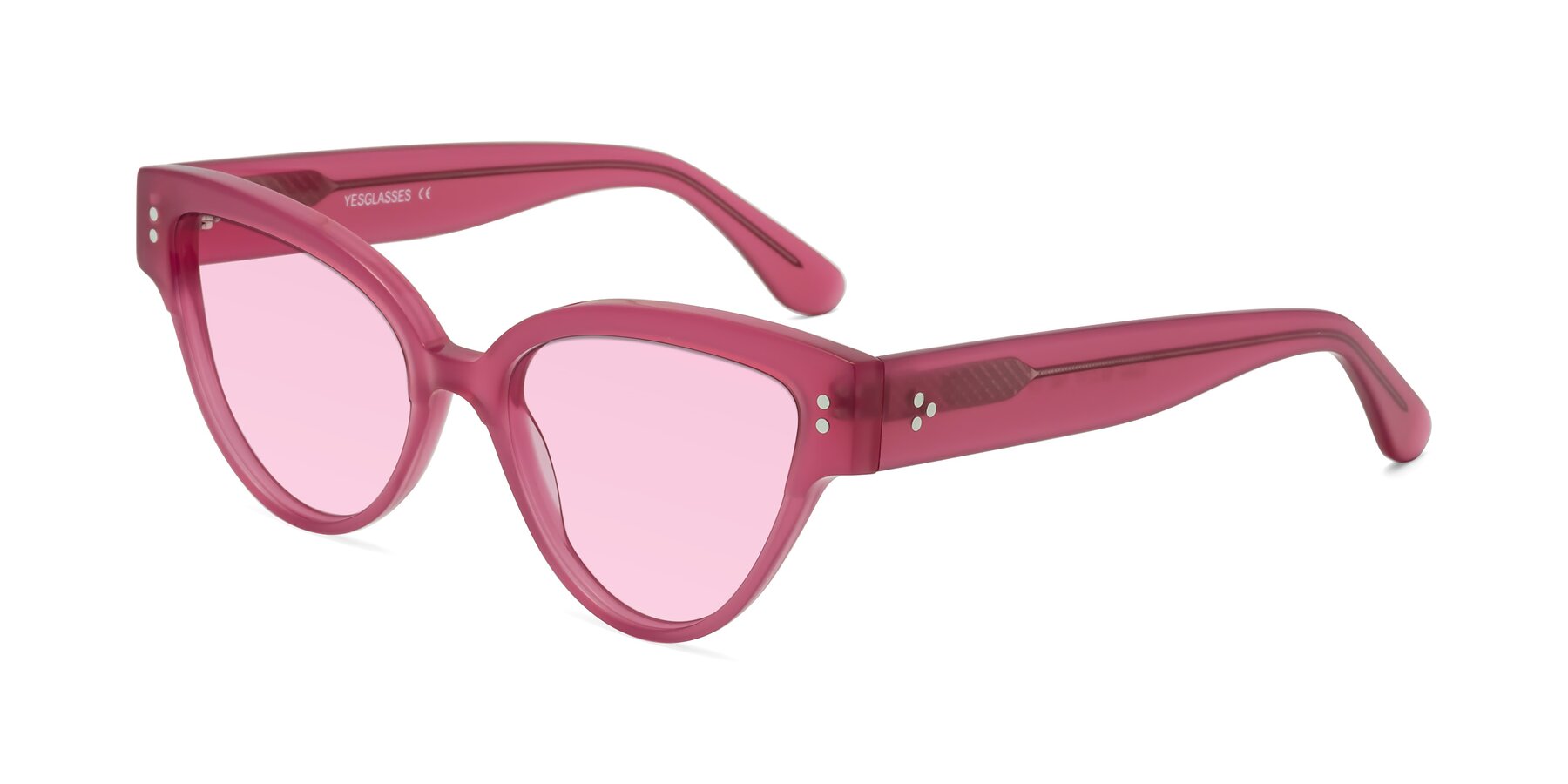 Angle of Coho in Pink with Light Pink Tinted Lenses