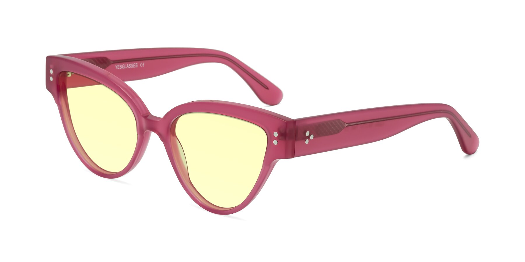 Angle of Coho in Pink with Light Yellow Tinted Lenses