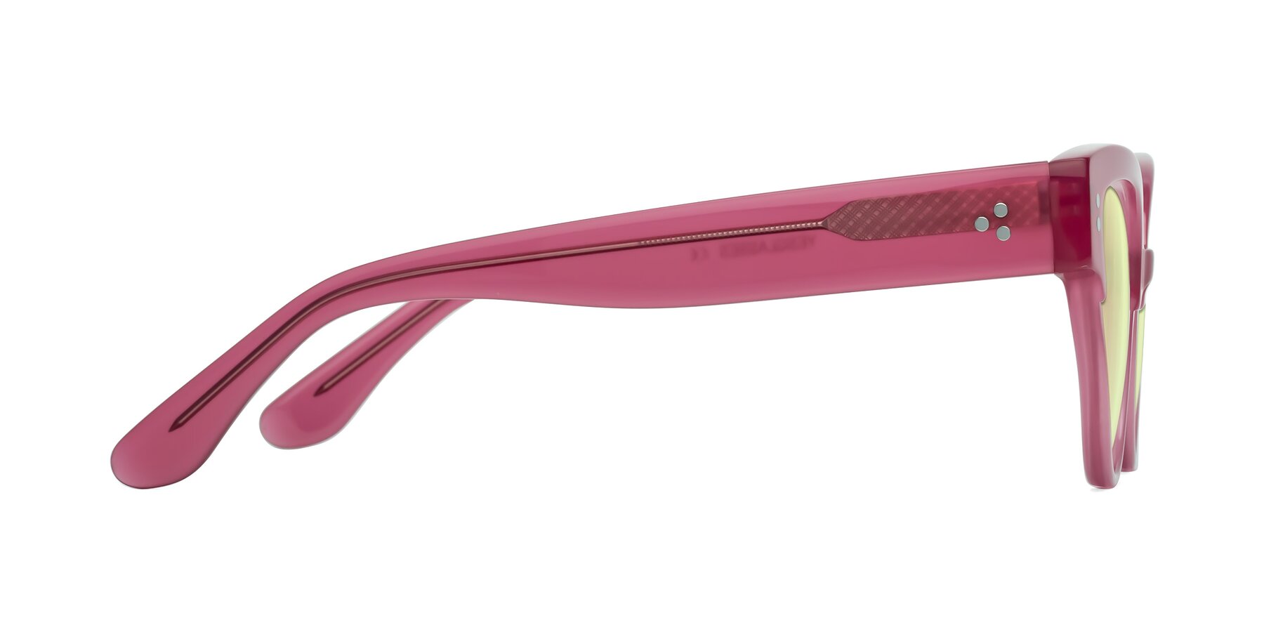 Side of Coho in Pink with Light Yellow Tinted Lenses