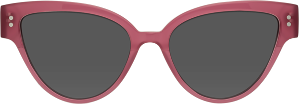 2PCS Pink Blue Retro Oval Cat-Eye Sunglasses - Chic Influencer-Style Shades main image 1