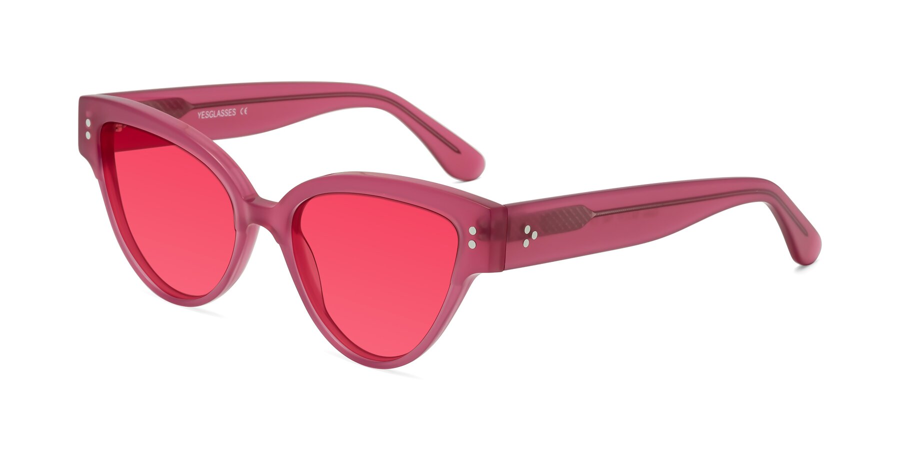 Angle of Coho in Pink with Red Tinted Lenses