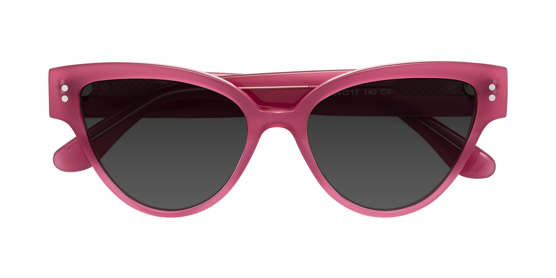Folded Front of Coho in Pink with Gray Tinted Lenses