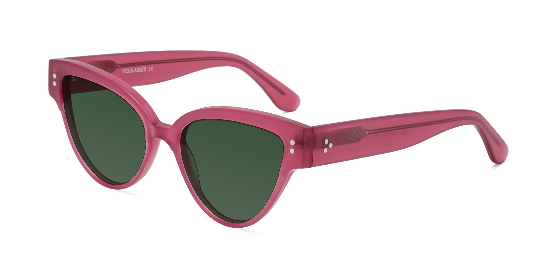 Angle of Coho in Pink with Green Tinted Lenses