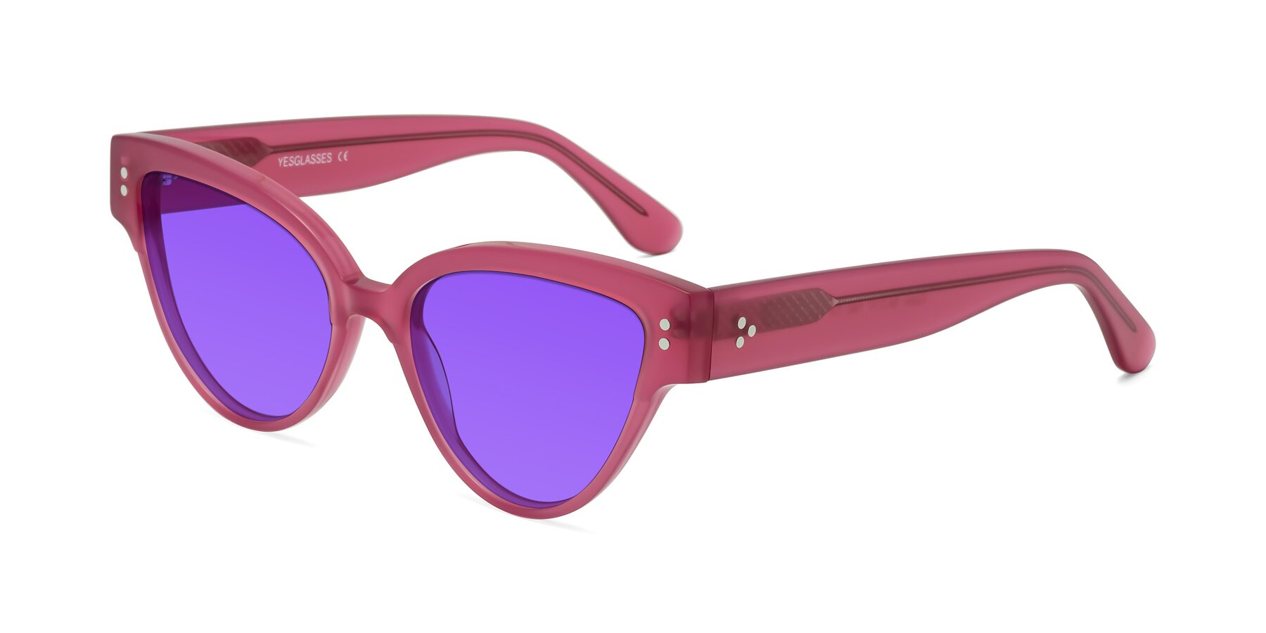 Angle of Coho in Pink with Purple Tinted Lenses