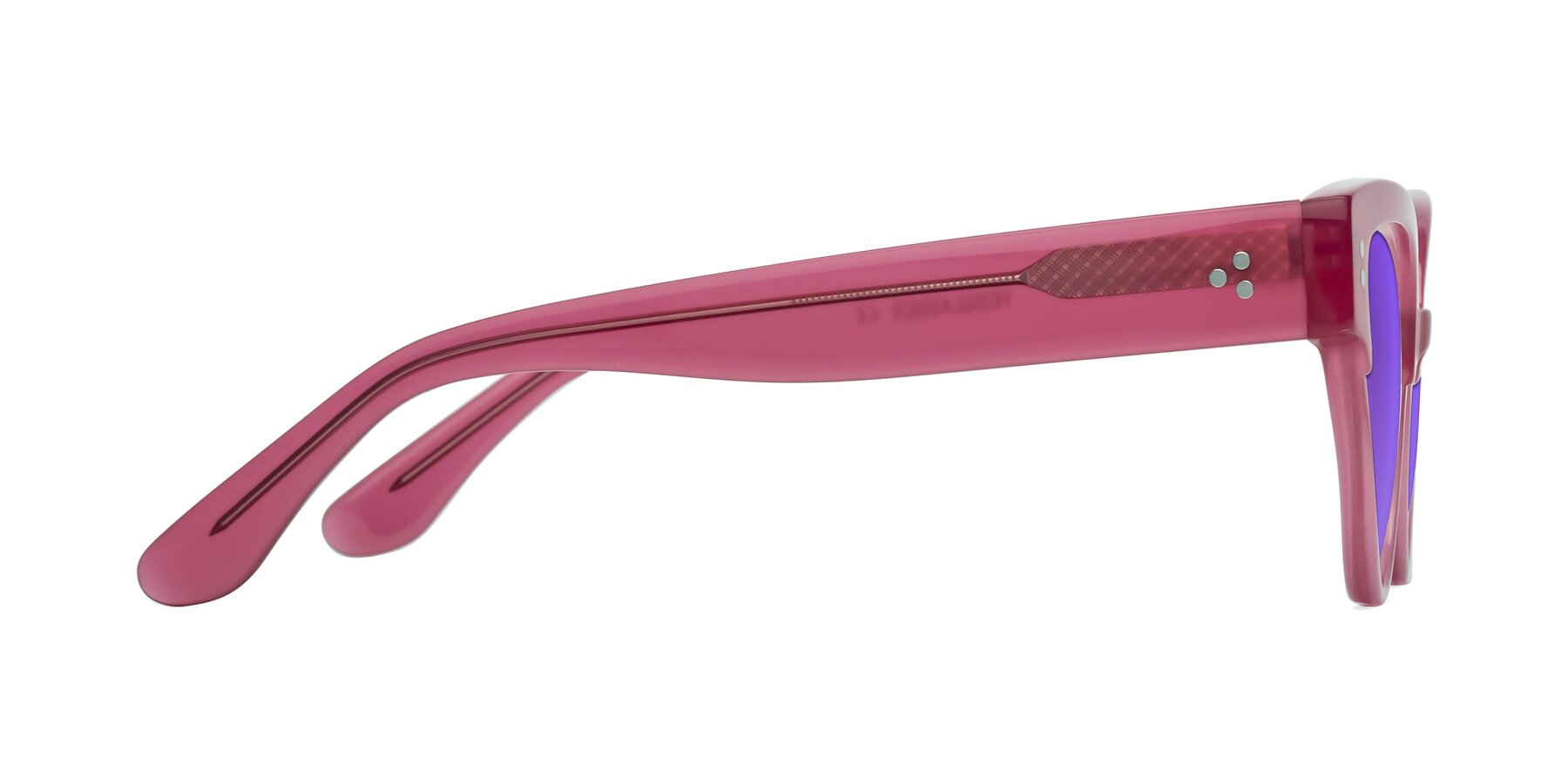 Side of Coho in Pink with Purple Tinted Lenses